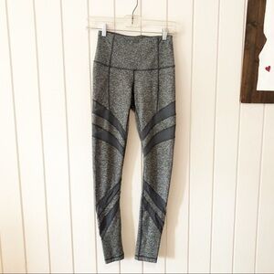 Zella Grey Mesh High Waisted Leggings